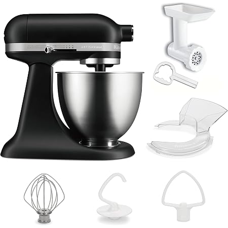 Amazon 国内正規輸入品 キッチンエイド Kitchen Aid スタンドミキサー Ksm150 フードグラインダー 注入用カバー付き ブラック キッチンエイド Kitchen Aid ホーム キッチン 通販