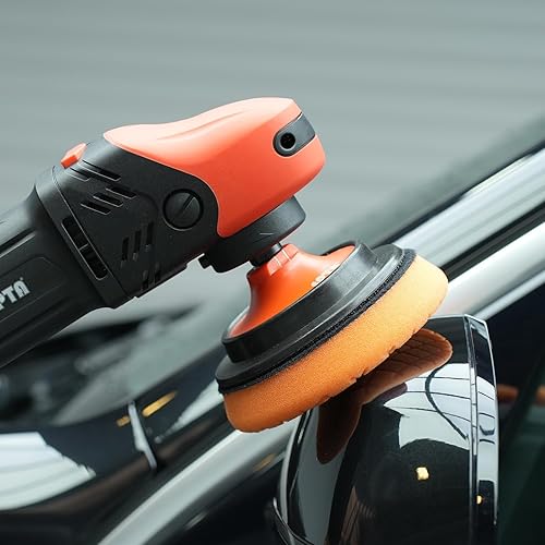 Miniatura 9 de SPTA 2 placas de respaldo flexible rotativas RO, almohadilla de respaldo suave de poliuretano de cara de aro y bucle, utilizada en pulidora rotativa