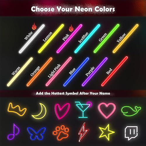 Miniatura 5 de IOKSBACU - Letrero de neón personalizable para decoración de pared de boda, luces LED de neón personalizables para regalo de fiesta, día de San