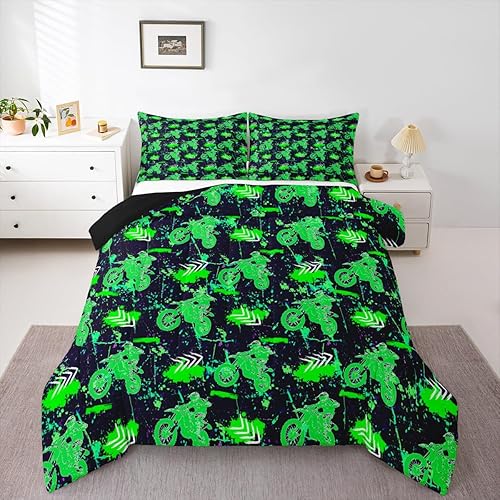 Miniatura 8 de Edredón deportivo para automóvil de carreras de velocidad fresca, juegos de ropa de cama y colecciones de deportes extremos geométricos, edredón de
