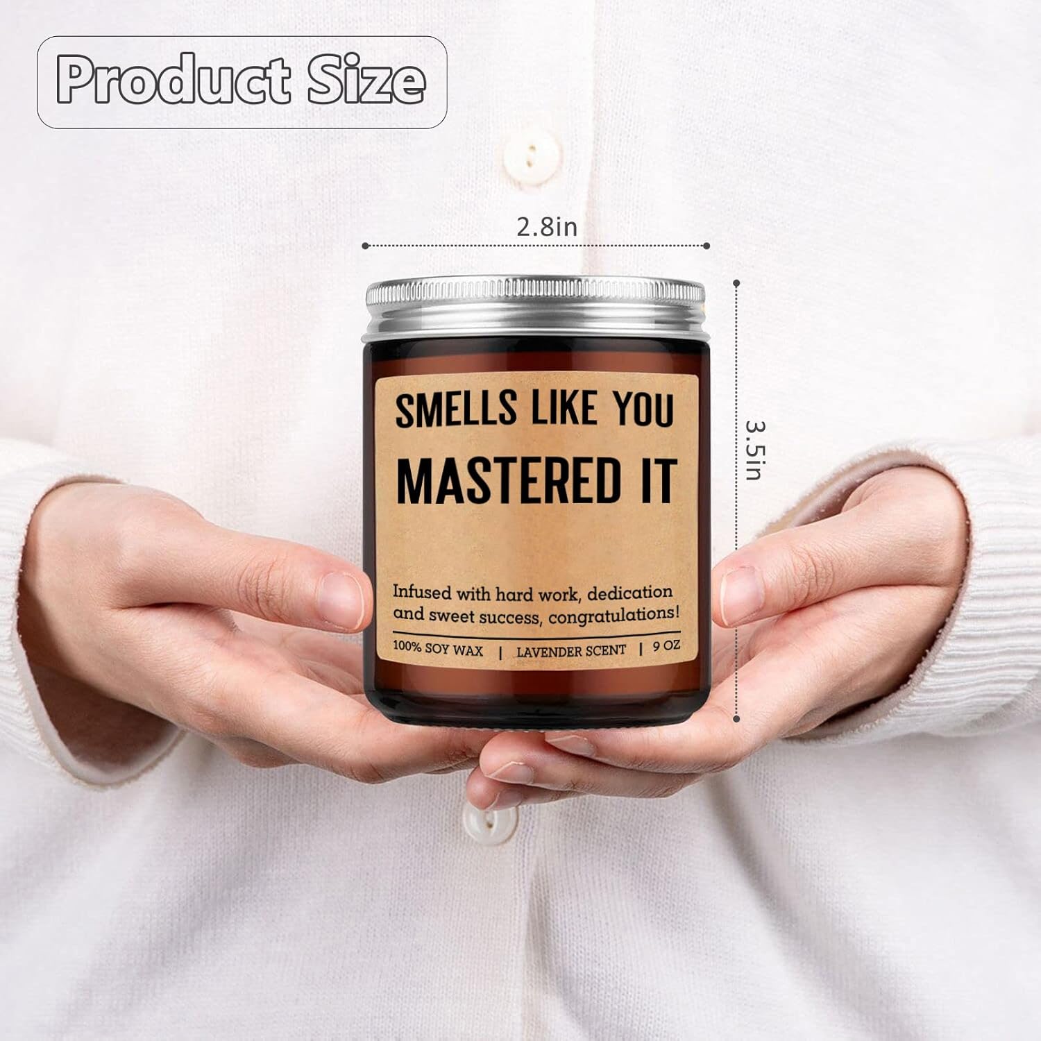 Fairy's Gift Grad Candle, Masters Degree Graduation Gifts for Her Him, 2026 Graduation Gifts for Masters Degree Women Men, Congratulations Presents for MBA Graduates, Congrats Presents for Masterate - Image 5