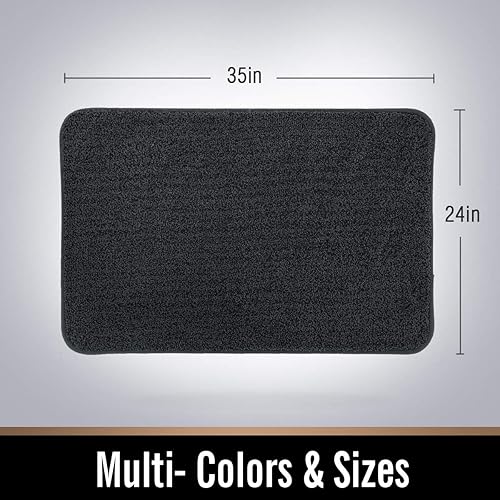 Vista 44 de ITSOFT Alfombra de poliéster antideslizante para puertas de interior y exterior, súper absorbente y lavable a máquina Beige