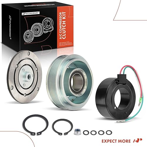 Miniatura 8 de A-Premium Kit de reparación del conjunto del embrague del compresor del AC compatible con Honda Civic 1.7L 2001-2005, Reemplazo# 38810PLMA11RM,