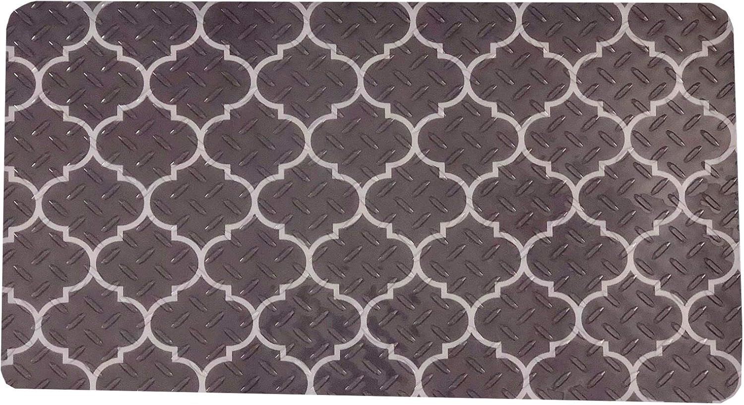 Resilia - Premium Boot Tray, Shoe Tray, and Floor Mat - Lattice Print Insert with a Lavender Tray, 17 Inches x 28 Inches, Made in the USA