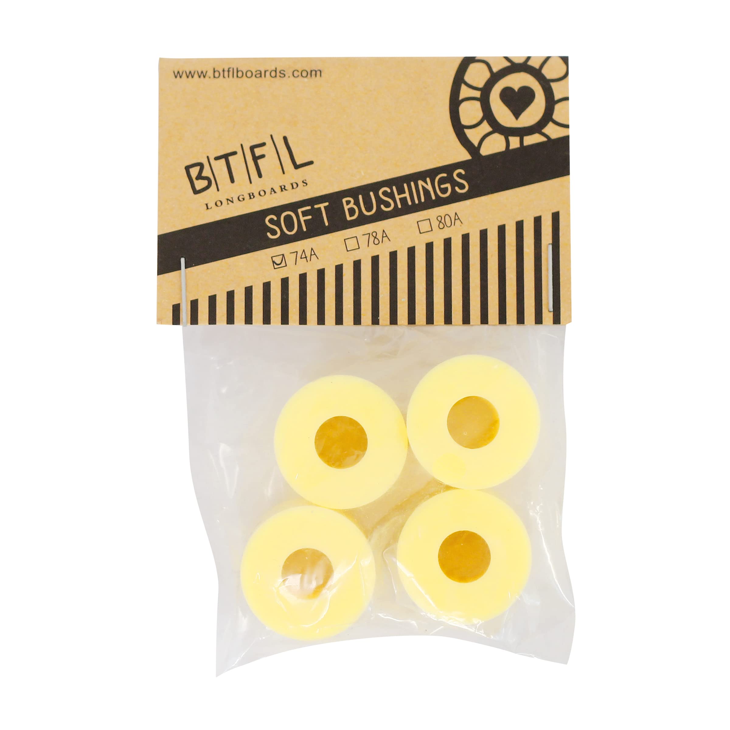BTFL Longboard Bushings – Gommes – Roulement coulissant dans les dureté 74A, 78A et 80A