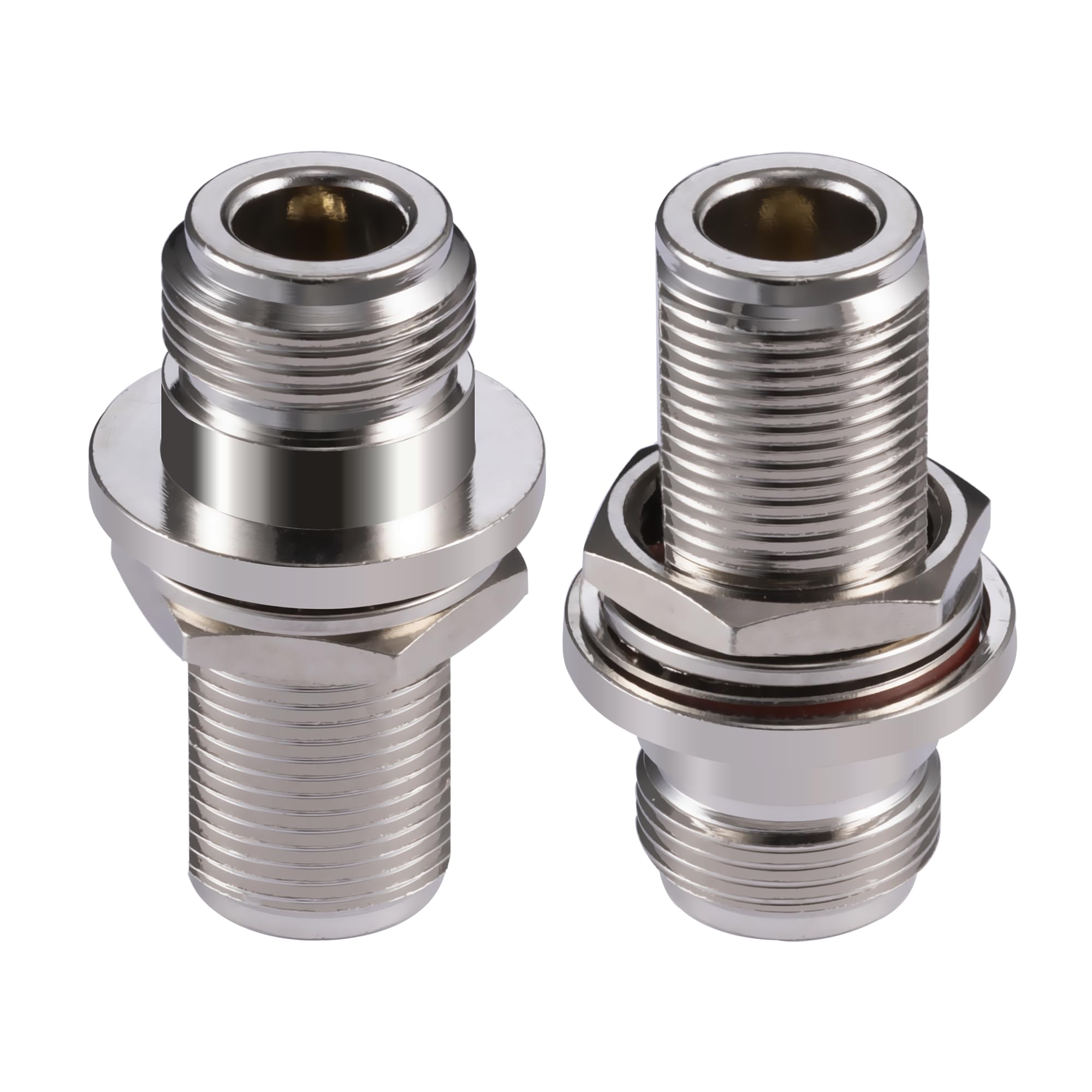 Adattatore Paratia N Femmina Adattatore Coassiale N Femmina A N Femmina - Per Parete, Alimentazione Doppia, Nuovo Di W5SWL Adattatore N Femmina A N Femmina Per Pareti W5SWL - Foto 8