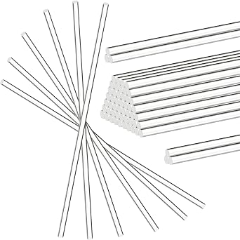 Zopeal 30 Pcs 12 Inch Clear Acrylic Dowel Rods for DIY Crafts Acrylic Dowel Strip Clear Plant Stake Photo Booth Prop Stick Plastic Cake Topper Rod for DIY Handwork Supplies0.12 Inch /3mm Diameter
