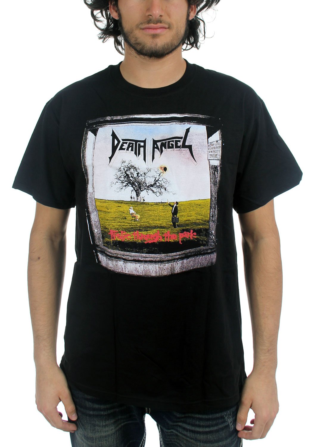 DEATH ANGEL - Mens Frolic Through The Park T-Shirt in Black, X-Large, Black Apparel