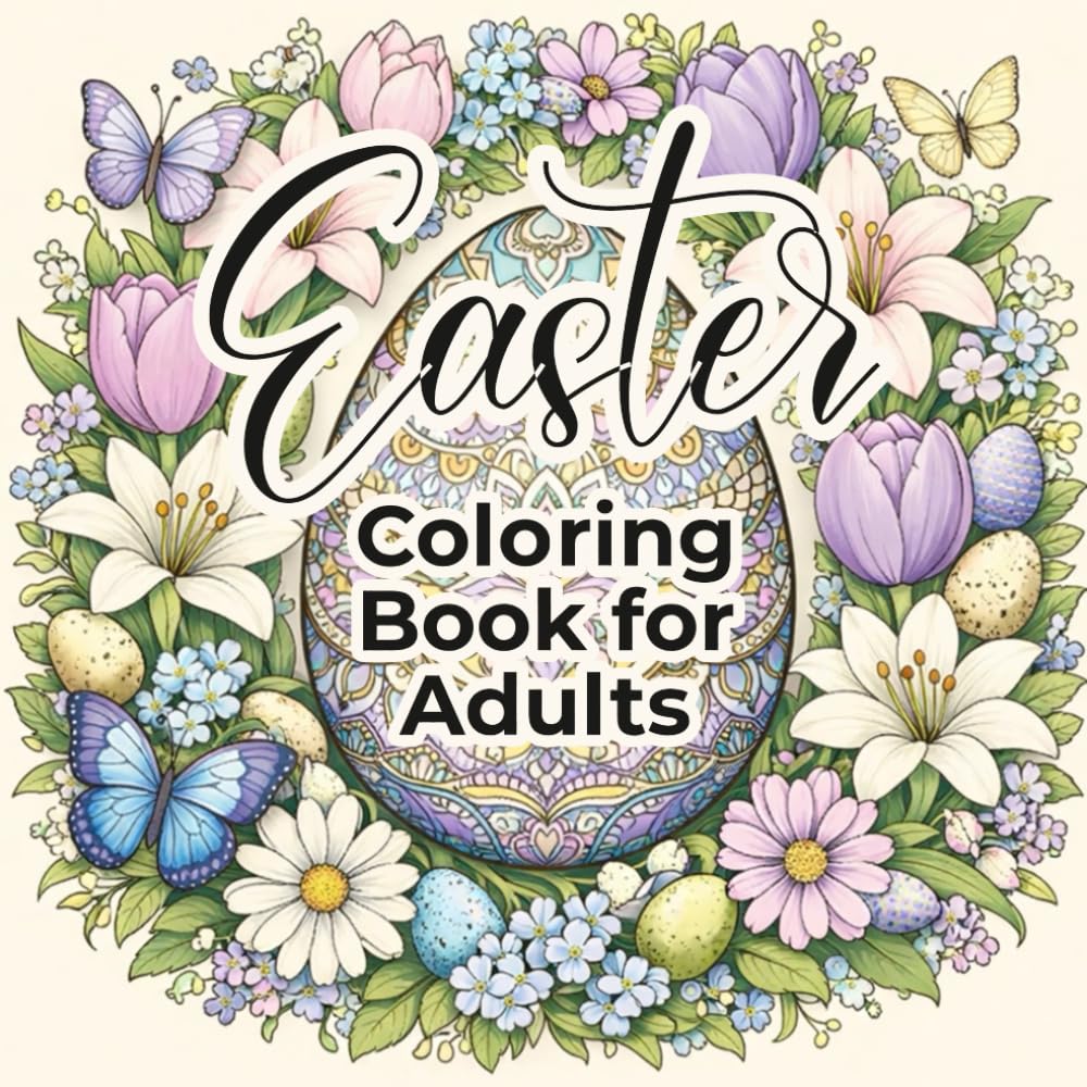 Easter Coloring Book for Adults