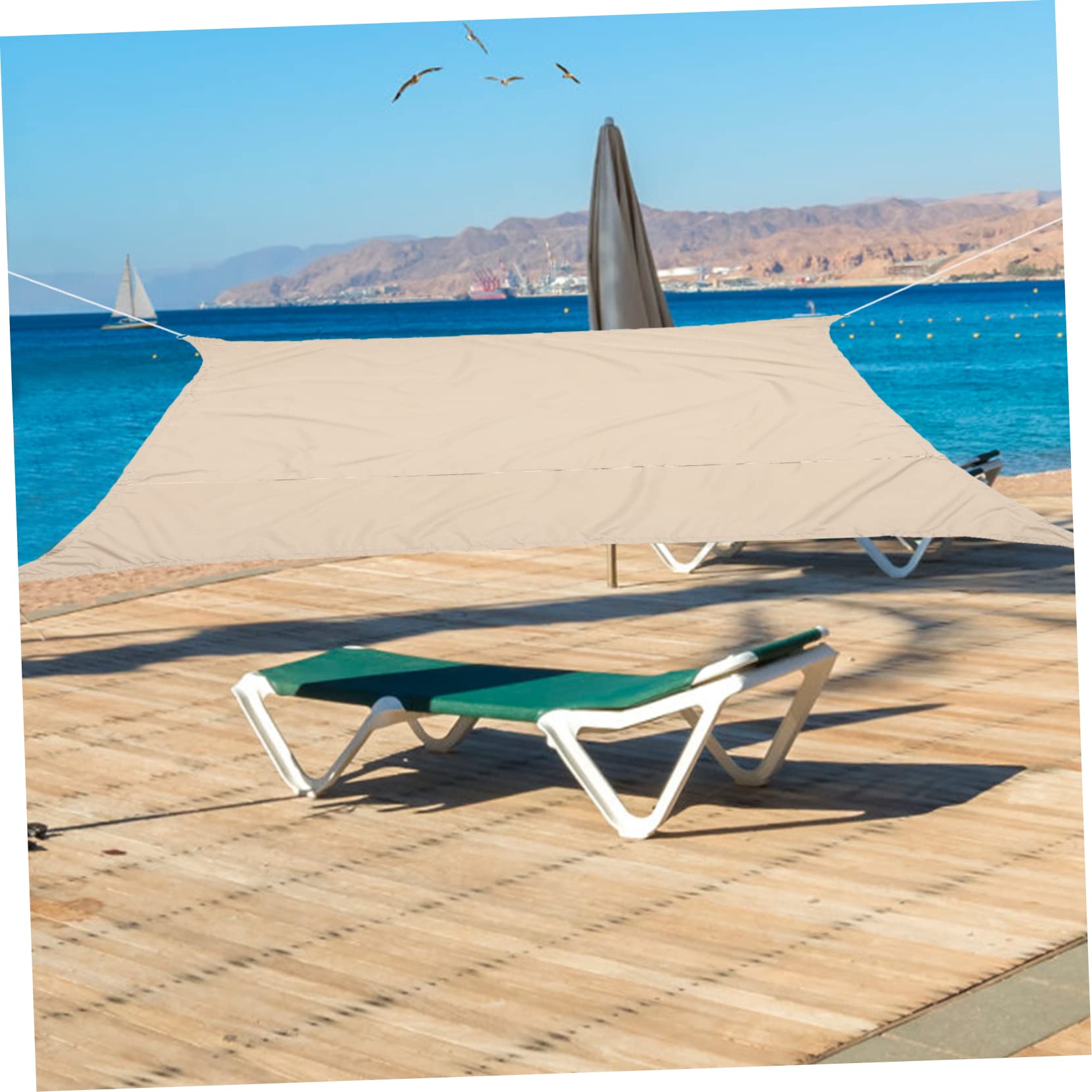 BESPORTBLE Bâche De Solaire Résistant Aux UV pour Balcon Et Jardin Facile à Installer Et Démonter pour Créer De Ombrage Extérieur