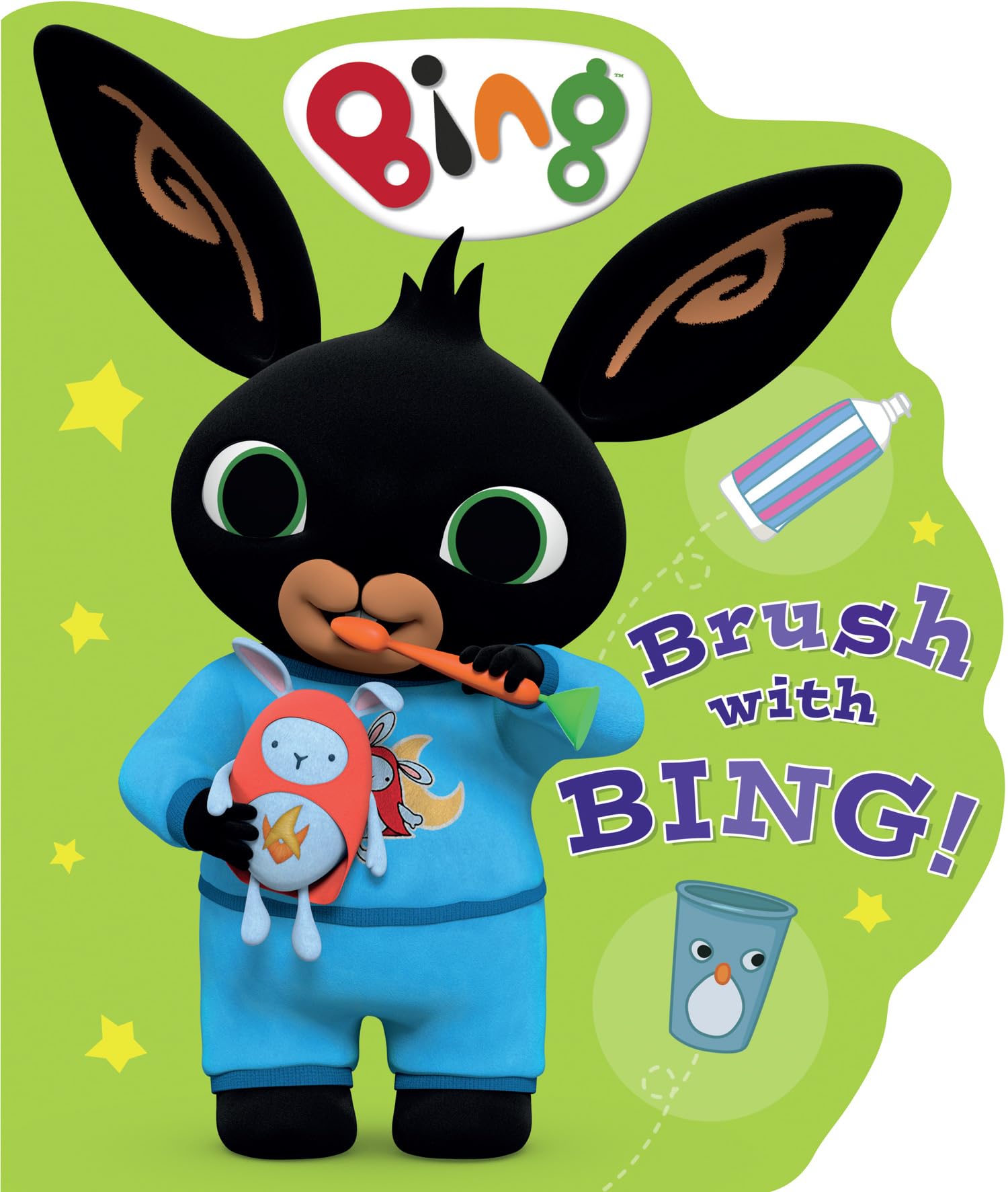Brush with Bing!: Teach children about toothbrushing with Bing in this fantastic shaped board book!