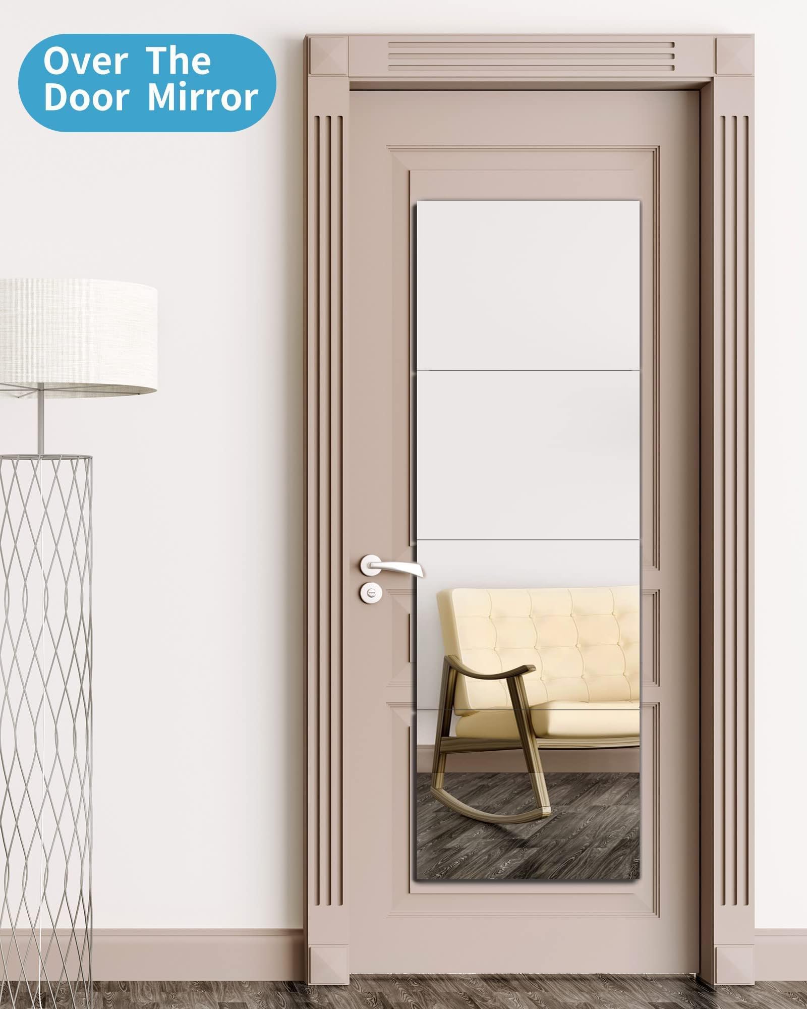 Kids Safety Shatterproof Mirror for Wall, Mirror Tiles, Made of Unbreakable Acrylic, Thick 0.12",4 Pack 13"x13", Bedroom Door Closet Mirrors, Plexiglass, Living Room Mirrors, Glassless Mirro for Kids 4