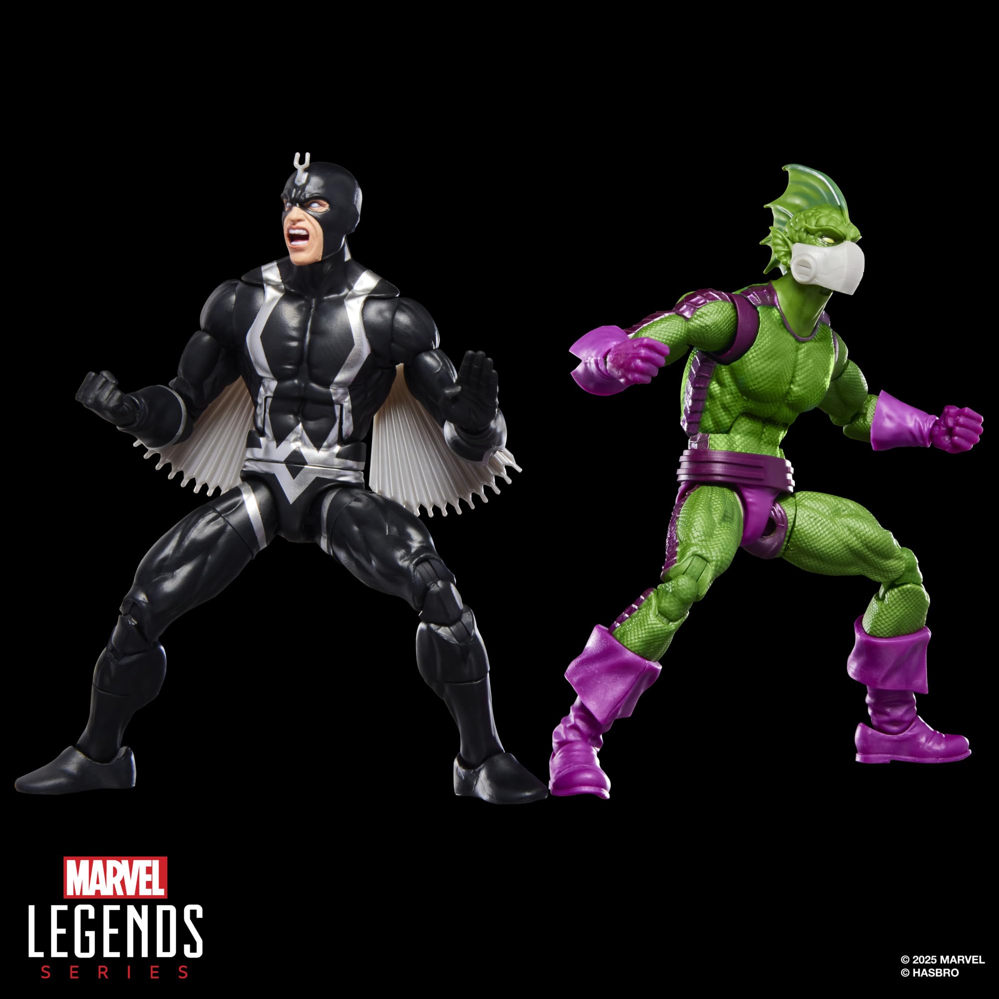 Marvel Legends Series Inhumans Black Bolt & Marvel’s Triton, Pack Doble de Figuras de acción