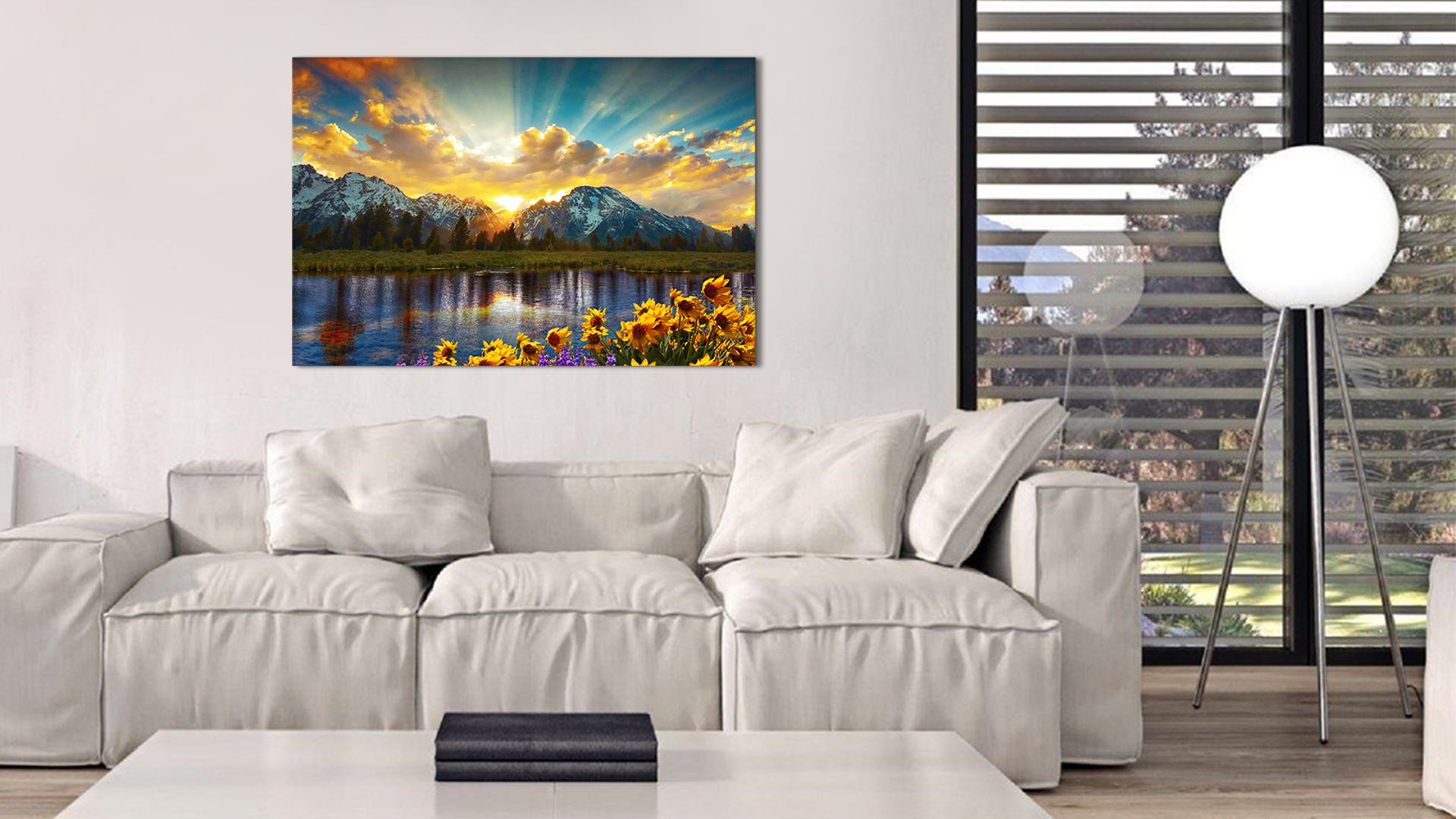 Sunset Mountain Wall Art, Grand Teton National Park Landscape