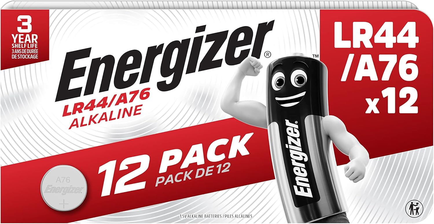 Energizer Pack of 12 Special Batteries LR44/A76, Special Alkaline