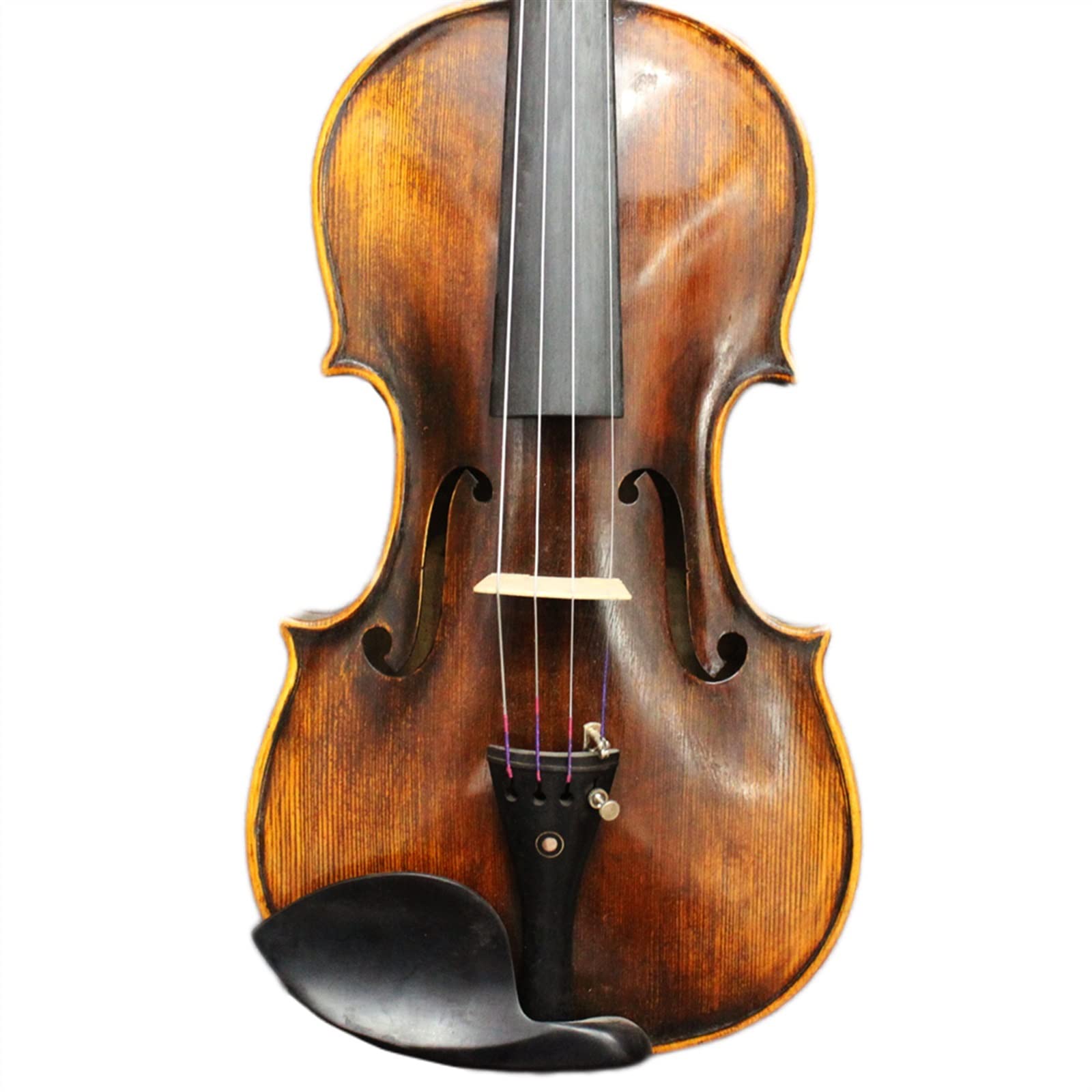 Violino Scuro 4/4 Violino in Acero Europeo con Ponte Ad Arco per Violino IPE E Custodia per Il Trasporto Violini per Studenti
