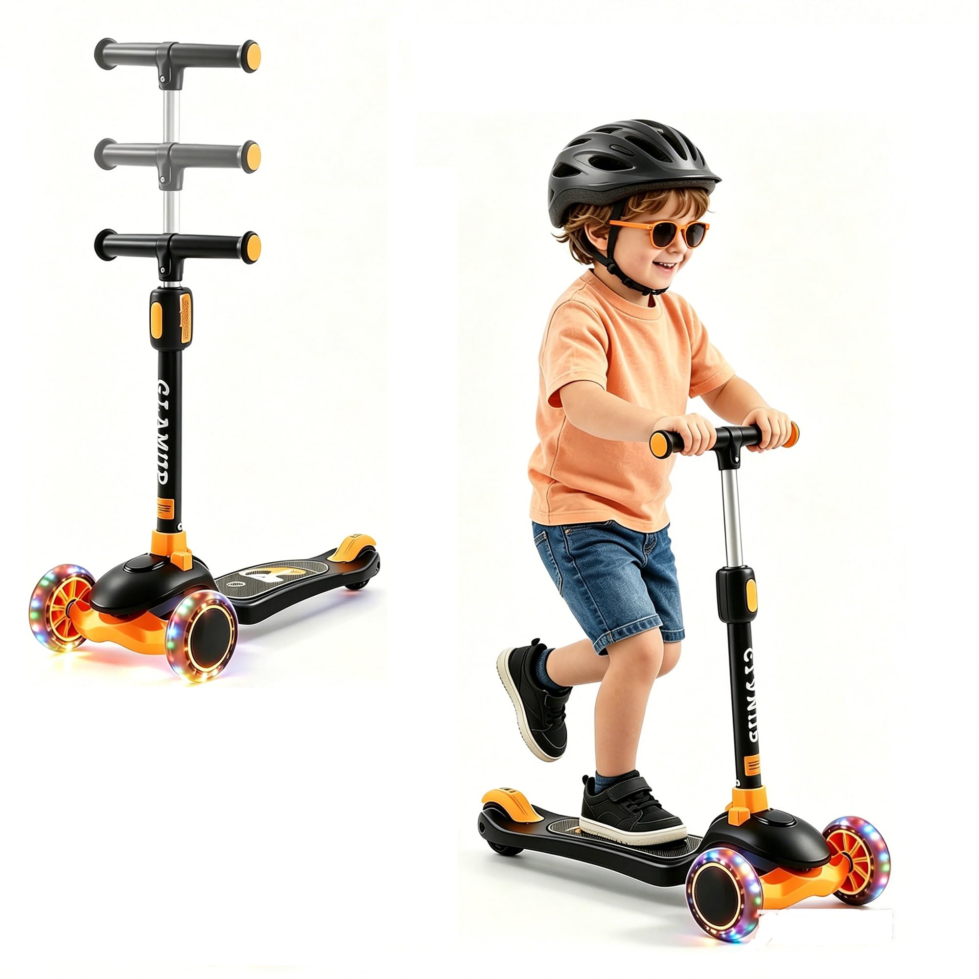 GLAMUP 3 Wheel Scooter for Kids