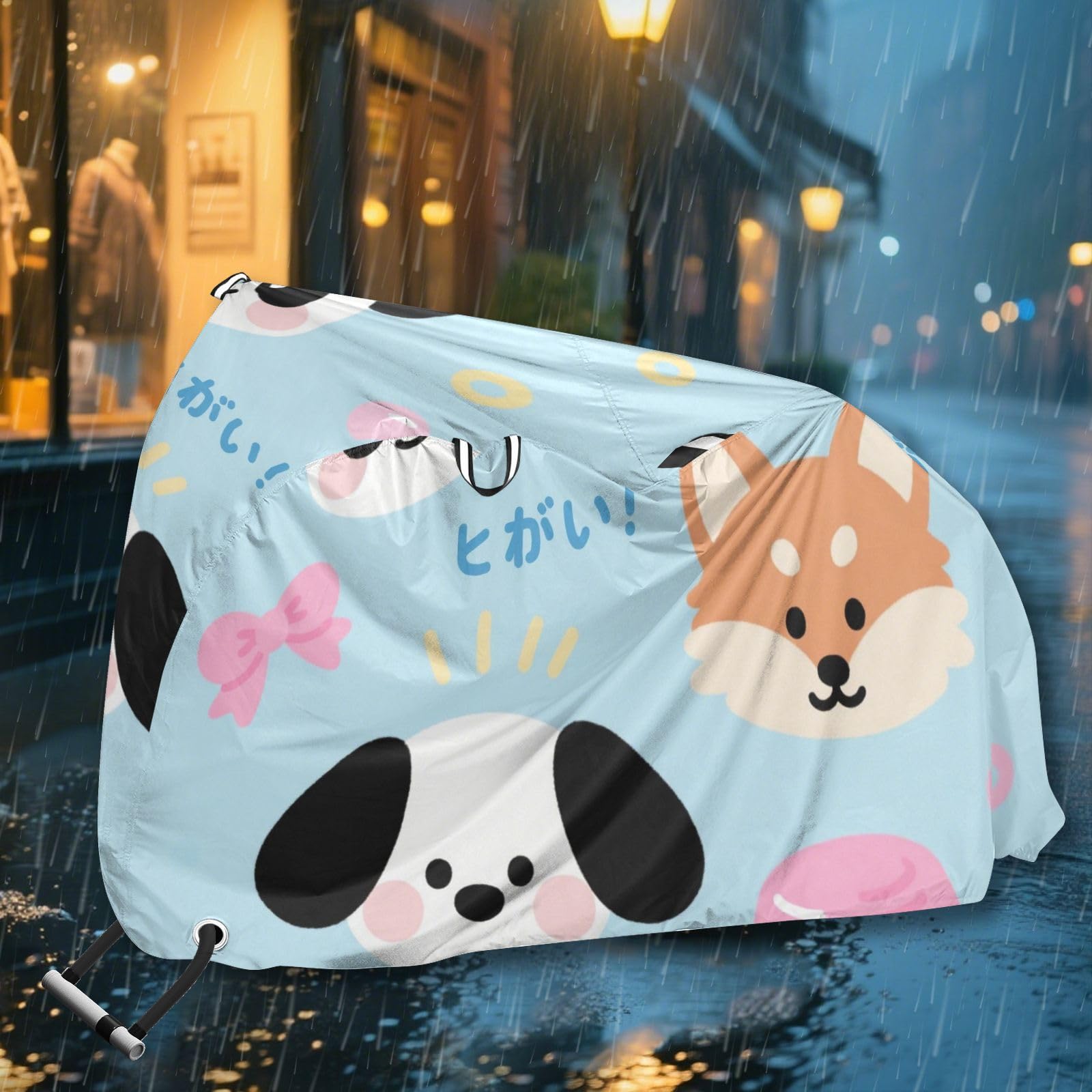 Housse de vélo étanche avec trous de verrouillage - Protection contre la poussière, la pluie, la neige, les UV - Convient à la plupart des cobertor para bicicletas para lluvia y sol