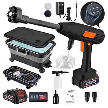 【折りたたみ式で業界最高8MPa・2025年新登場】 高圧洗浄機 コードレス Amazon | 【折りたたみ式で業界最高8MPa・2025年新登場】 高圧