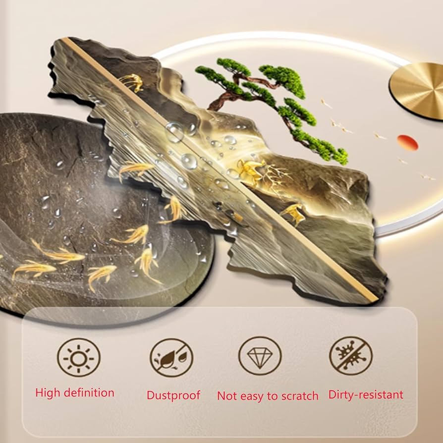 LEDライト付きアート壁掛け風景画 LEDライト付きアート壁掛け風景画 Amazon.co.jp: DHYBDZ 3D