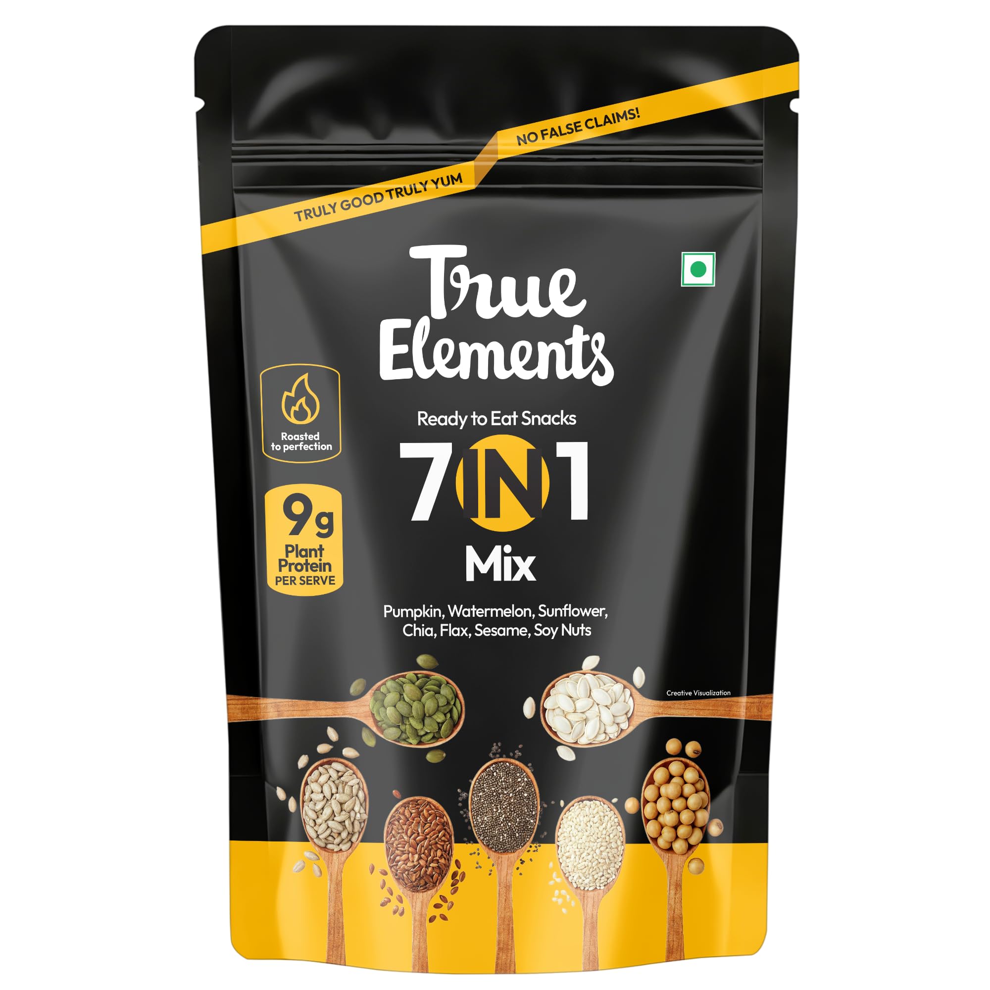 True Elements 7 in 1 Seeds and Nut Mix 250g - Seeds for Eating | Mix S
