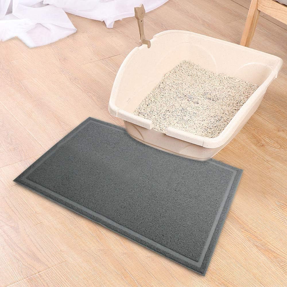 PAWISE Cat Litter Mat Trapping Mat Litter Box Rug Carpet Easy Clean Washable for Floor