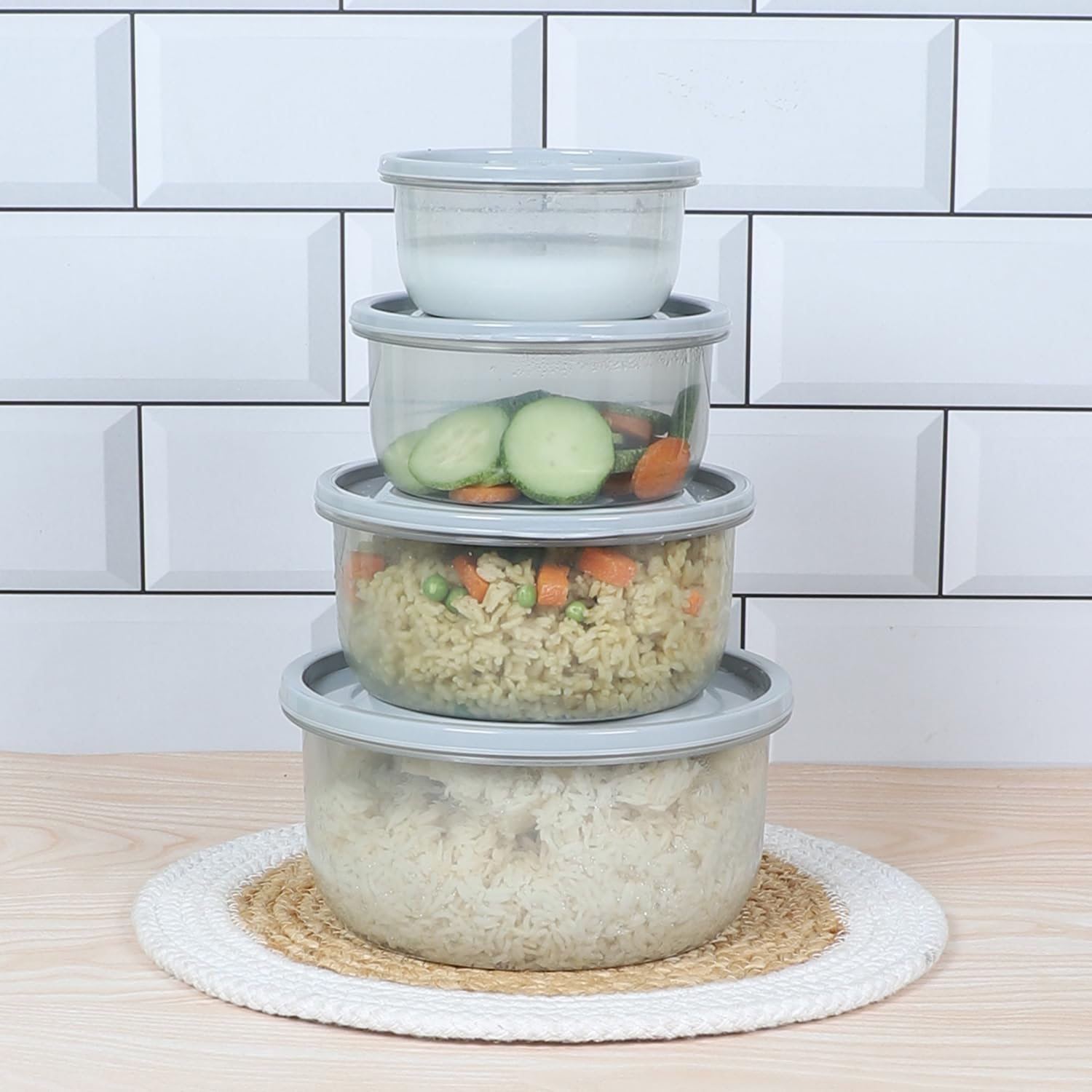Gluman Microwave Containers - Steam Release & Food Safe -16
