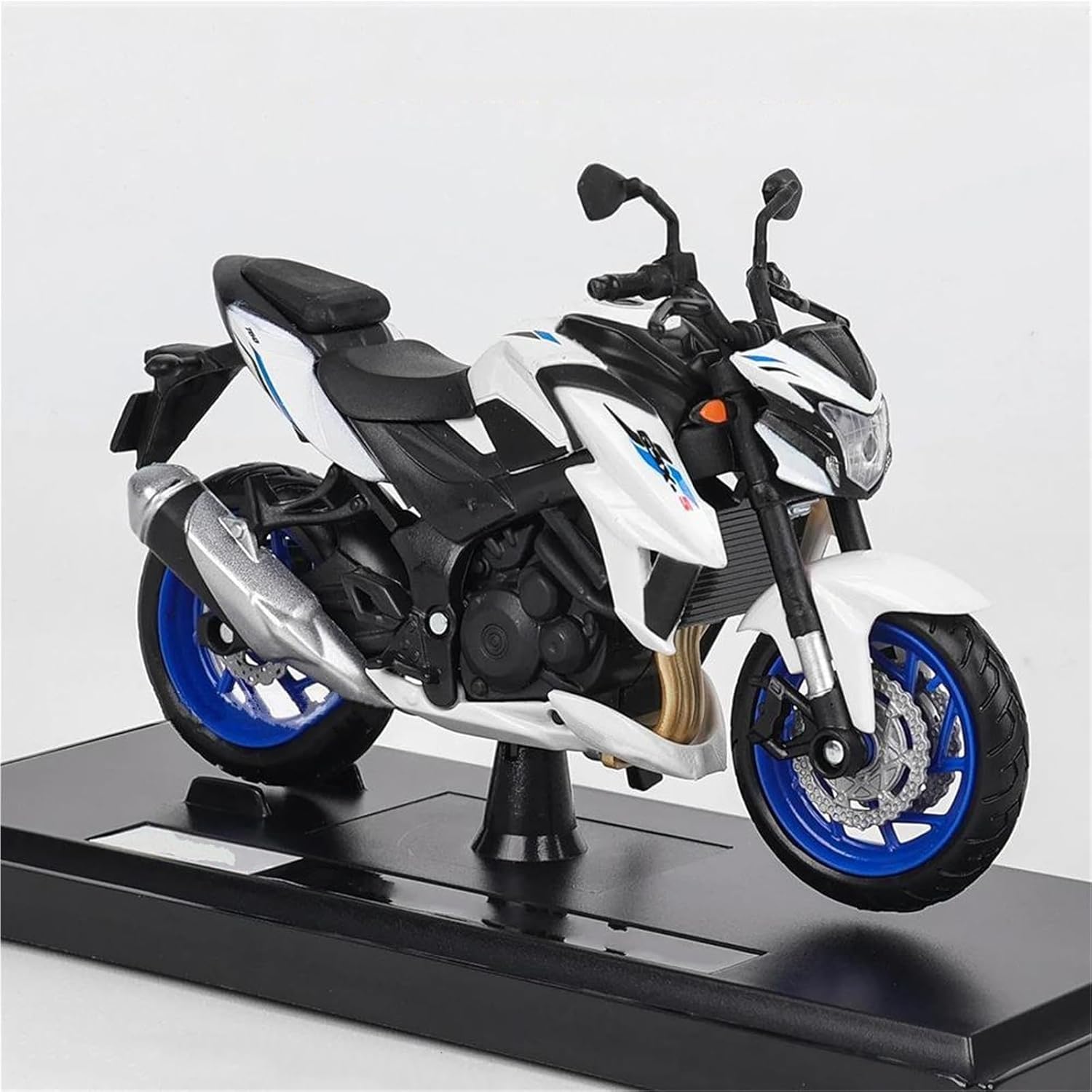 MAKUTU Scale Motorcycle Model 1:18 Motocross Motorcycle Model Collection Gift Static Die Casting Production for Suzuki S750 ABS
