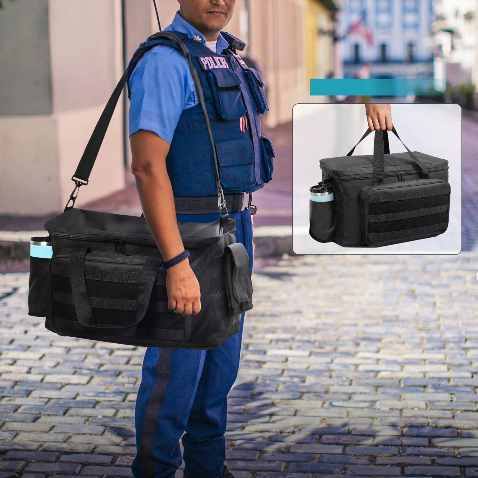 Borsa da Pattuglia Organizzatore Impermeabile Pieghievole e Staccabile | Organizzatore Auto Ufficio per Manutentori Giardinieri Operatori Cacciaviti Chiavi Pinze Campeggio Auto Veicoli