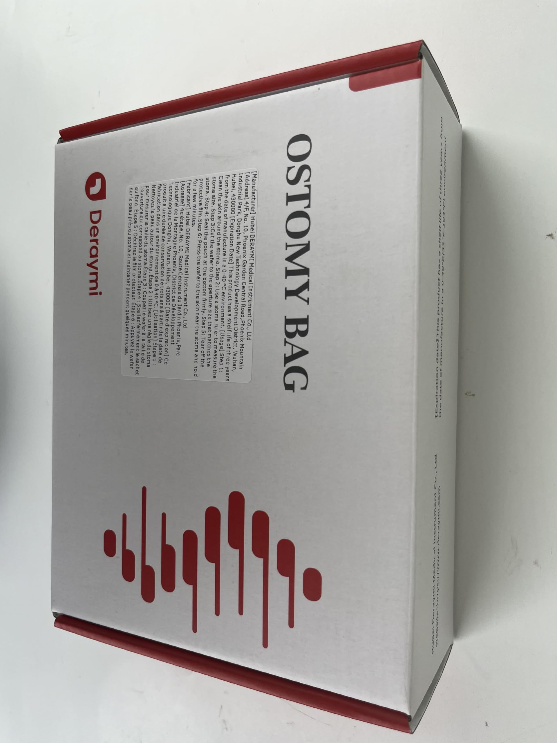 DERAYMI 10 Stück Urostomiebeutel Kolostomiebeutel Stoma Zubehör, 15-45mm Zuschneidbar, Rückflussverhinderung, Einteiliger Stomabeutel mit Ventil für Kolostomie, Ileostomie, Stomapfleg