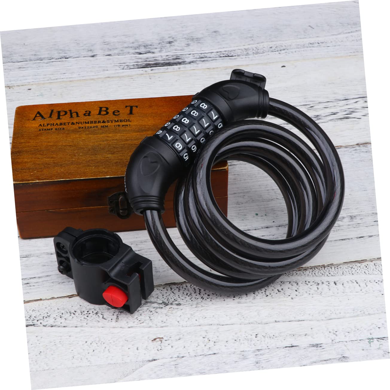 Gogogmee Chain Lock Combination Password Theft Lock for Bicycles Mountain Bikes and Motorcycles Durable and Long Lasting Security Black