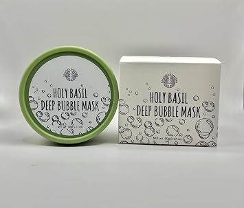 Holy Basil Deep Bubble Mask 90g (3.17 oz) + Grey headband & Applicator