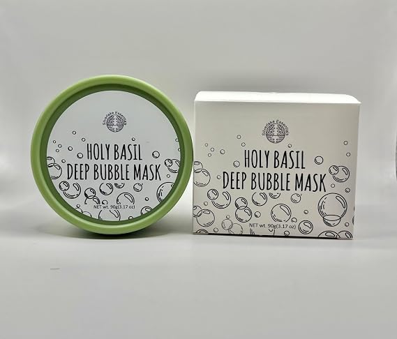 Holy Basil Deep Bubble Mask 90g (3.17 oz) + Grey headband & Applicator