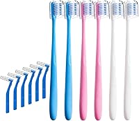 Vista 8 de Cepillo de dientes End Tuft con cubiertas, cabeza pequeña para zonas de difícil acceso, cepillo de dientes de ortodoncia para aparatos ortopédicos