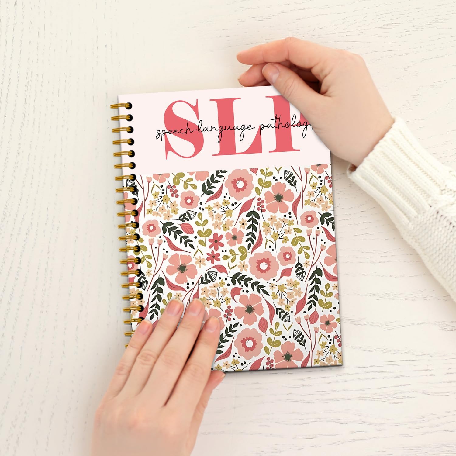 Slp Gifts Notebook Journal, Speech Therapy Language Pathologist Gifts, Speech Language Pathologist Notebooks for Work, Slp Journaling Notebooks for Women, Spiral Notebook,160 Pages - Image 6