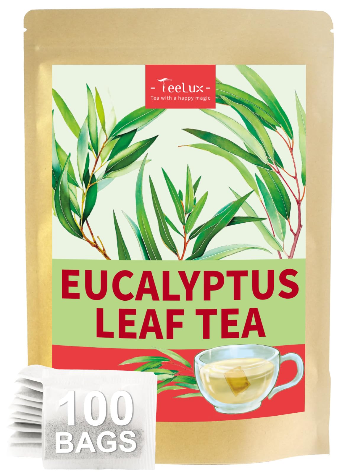 Amazon.com : TeeLux Eucalyptus Tea Bags, Premium Dried Eucalyptus