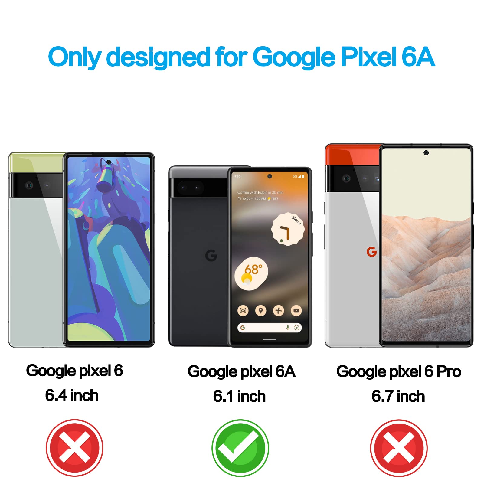 Amazon.com: YWXTW Privacy Screen Protector for Google Pixel 6A