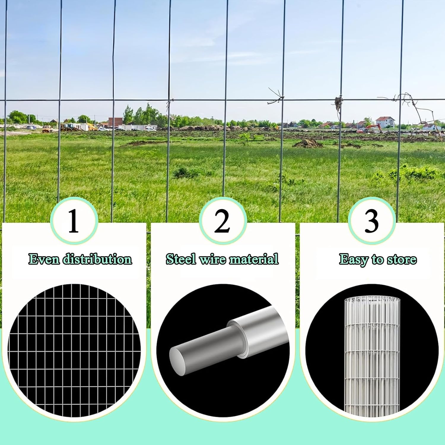 JKGHK 1×10cm Hardware Cloth, Stainless Steel Welded Wire Mesh, Rectangle Chicken Wire Fence Roll, Chicken Coop Cover Wire Fencing, Bird Netting for Garden(1mx1m(39inx3.2ft))