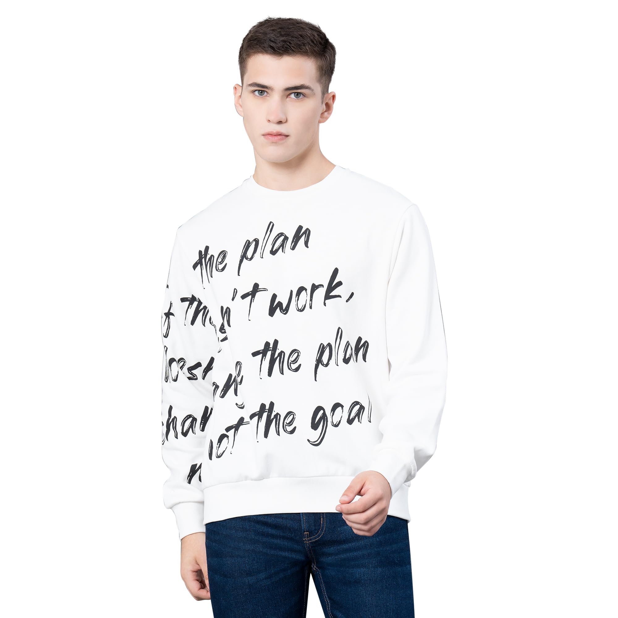 red tape Cotton Blend Round Neck Graphic Sweatshirt For Men | Smart Look | Everyday Comfort-picture-40