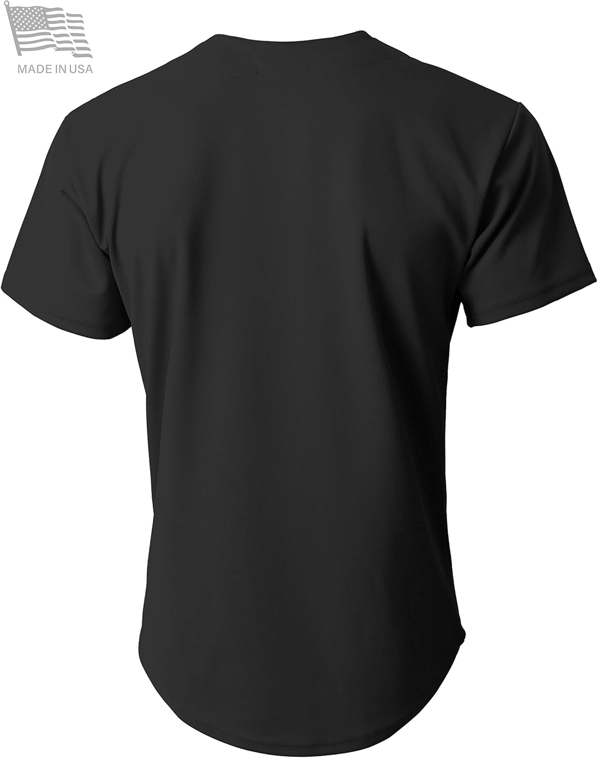 Ma Croix Made in USA Mens Premium Button Down Baseball Jersey Team Uniform Hip Hop Urban Tee Shirt - Image 3