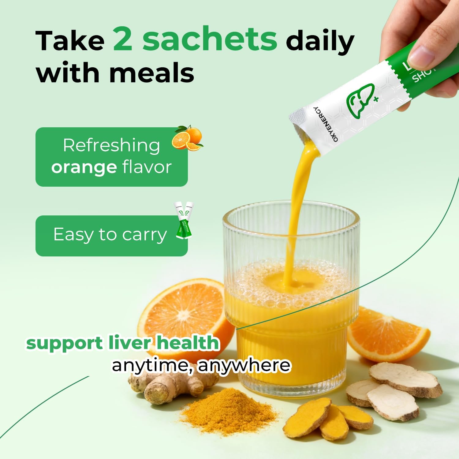 OxyEnergy Liver Cleanse Detox & Repair, Organic Milk Thistle Liver Detox Supplement with Turmeric, Dandelion, Pueraria, Support Liver Health & Digestion, Non-GMO, Vegetarian, Gluten-Free, 30 Packs