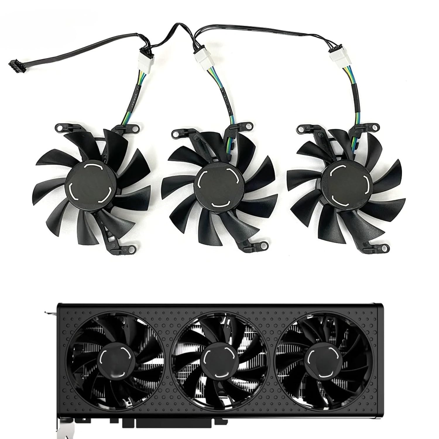 75MM Cooling Fan for XFX Speeder MERC Qick 308 Radeon RX 6600XT 6500XT Black Ultra Gaming Graphics Card Cooler Fan