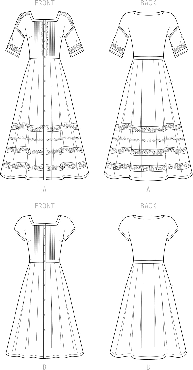 Simplicity Misses' ButtonFront Dress Sewing Pattern Kit
