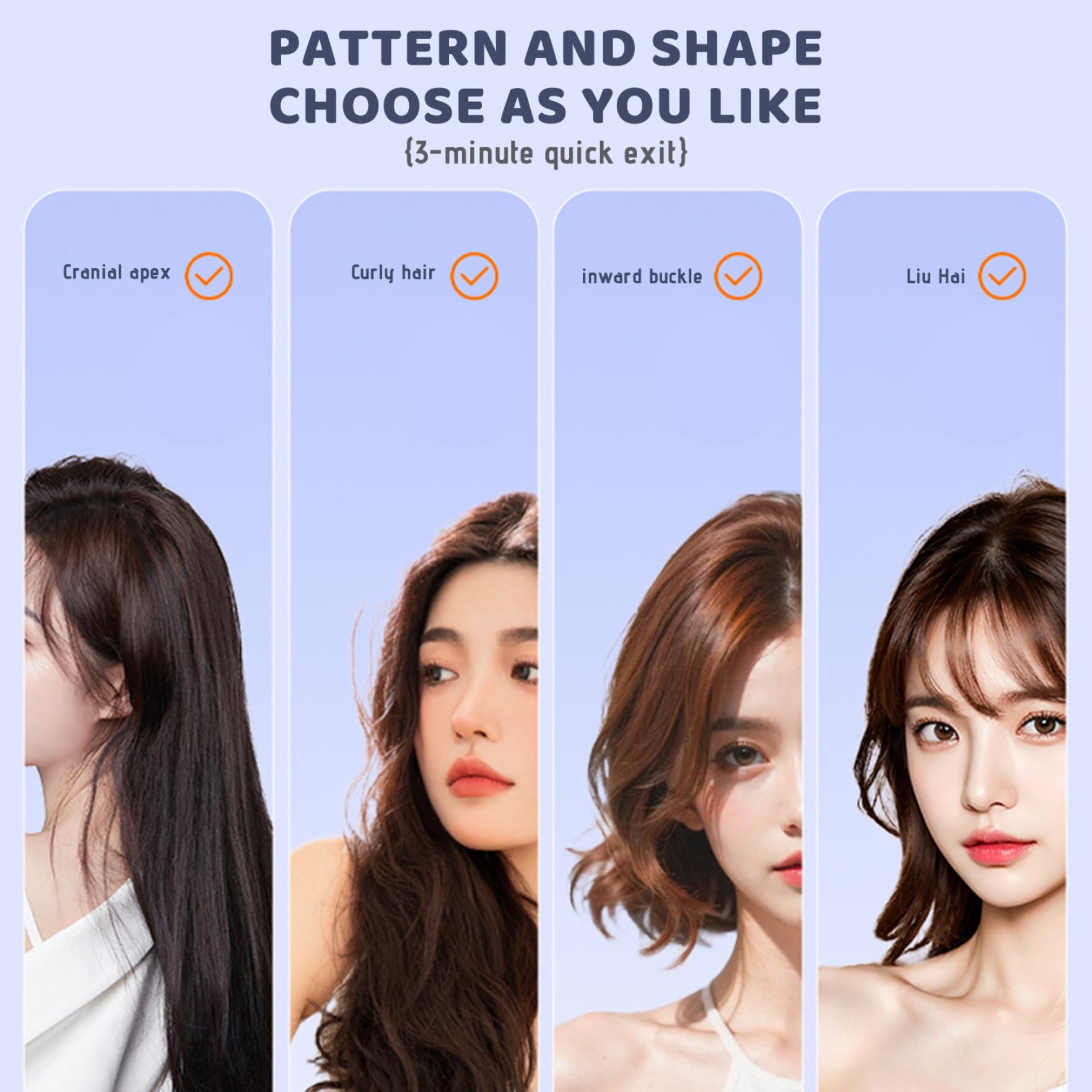 Fer à friser sans fil, fer à boucles de voyage portable avec 3 réglages de température, chauffage des années 30, courtillage cheveux sans fil rechargeable pour coiffure courte, 7, 9x1.4