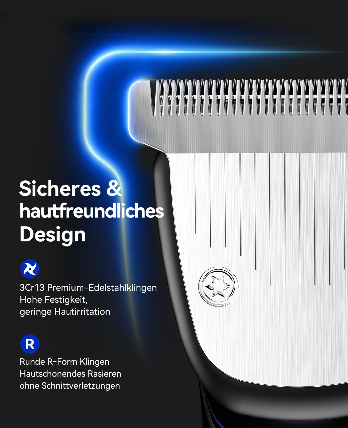 kensen Barttrimmer Herren,18 in 1 Bartschneider Set Wasserdicht | Beard Trimmer Usb-C Elektrisch Haarschneider Magnetischer Körperrasierer All-In-One Gesichtshaartrimmer Aufsatzkamm 3-15mm