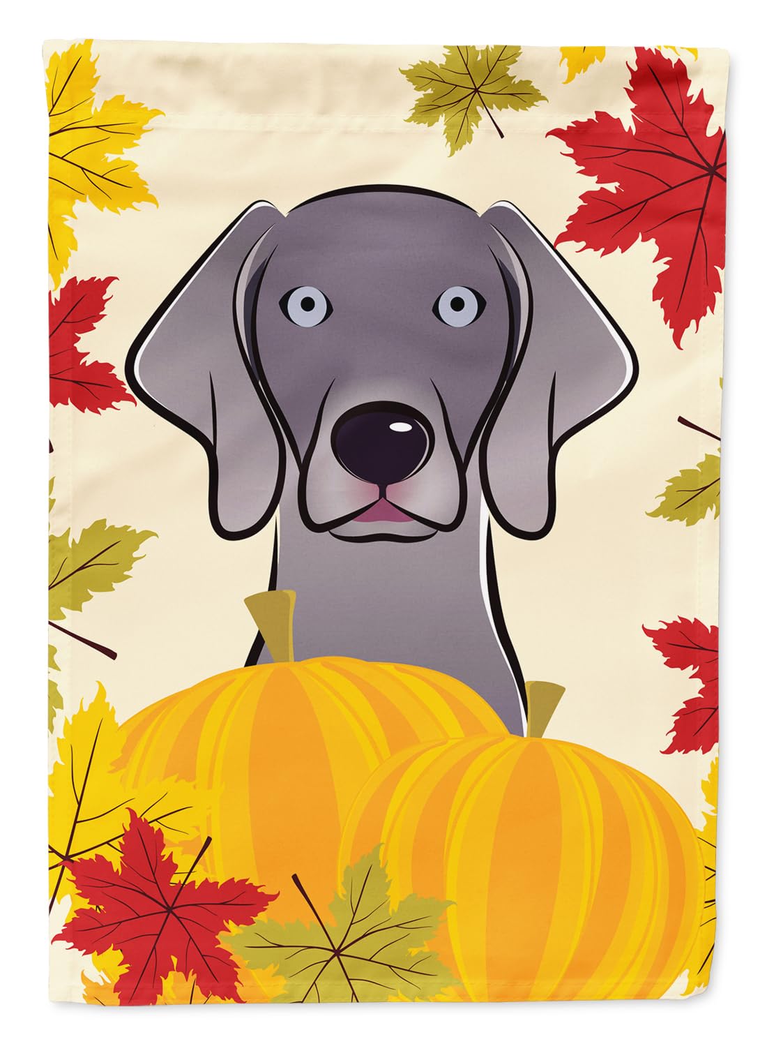 Drapeau de jardin Weimaraner pour décorer votre extérieur pendant l'automne