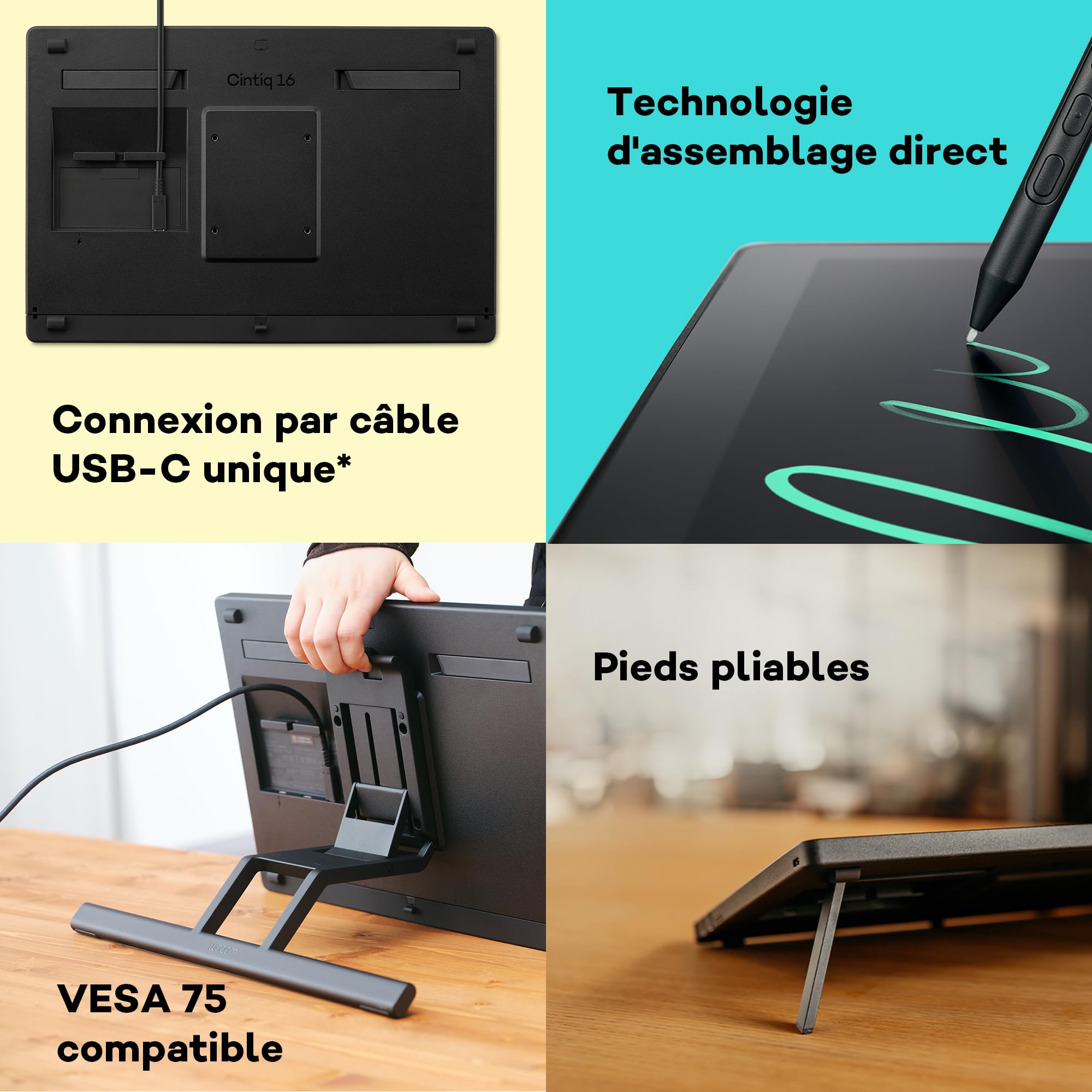Wacom Cintiq 16 Édition 2025 Tablette Graphique avec Écran