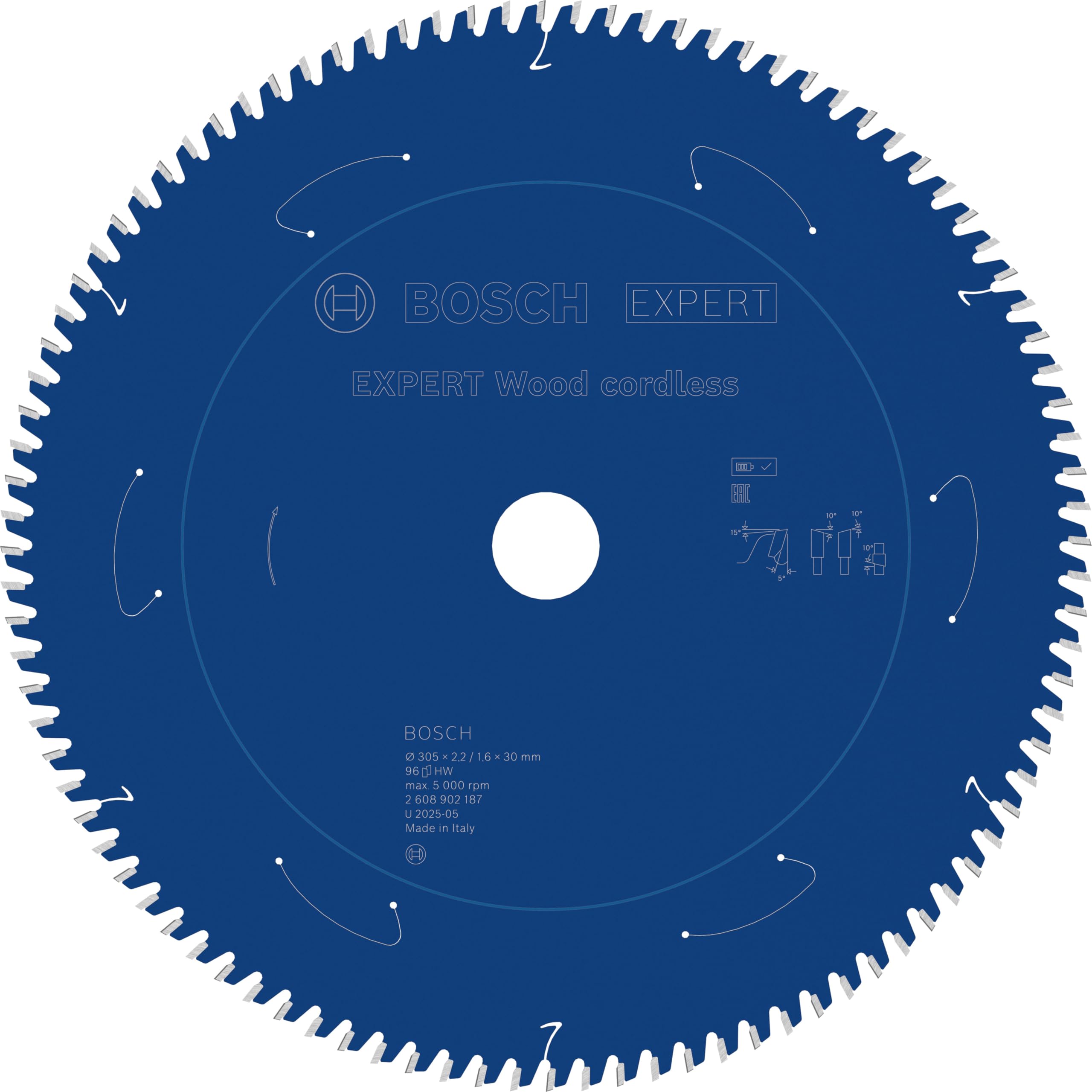 Bosch 1X Expert Wood Cordless Circular Saw Blade For Mitre Saw (For Softwood, Hardwood, Ø Mm, Professional Accessory Mitre Cordless Circular Saw)