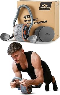 CoreFlex4D – Dynamic Core Trainer for Ab, Oblique & Full Body Workouts – Ab Roller with Elbow Support – Premium Core Stren... Price In India