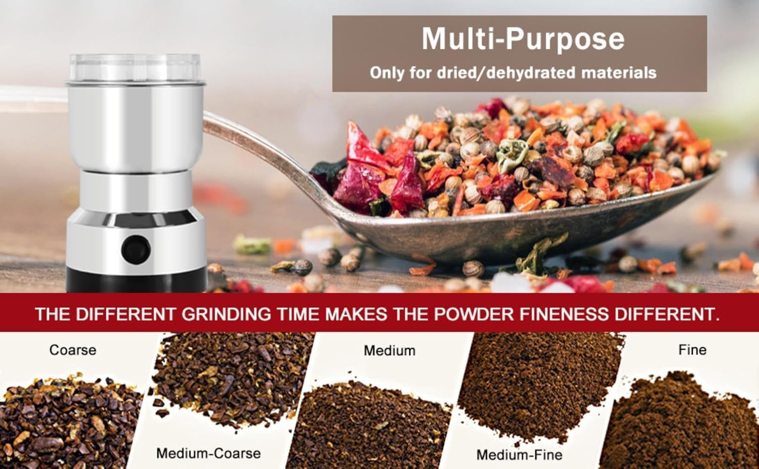 DHRIYA Nima Grinder: Coffee & Spice Multi-Function Grinder -5 DHRIYA Nima Grinder: Coffee & Spice Multi-Function Grinder -5